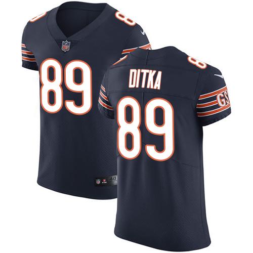 Bears #89 Mike Ditka Navy Blue Team Color Men's Stitched Vapor Untouchable Elite Jersey