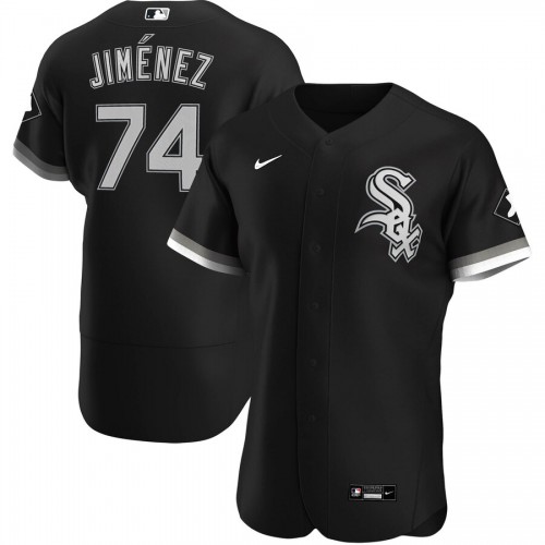 Chicago Chicago White Sox #74 Eloy Jimenez Men's Black Alternate 2020 Authentic Player Jersey Men's