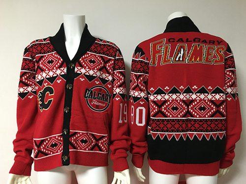 Calgary Flames Red Men's Ugly Sweater