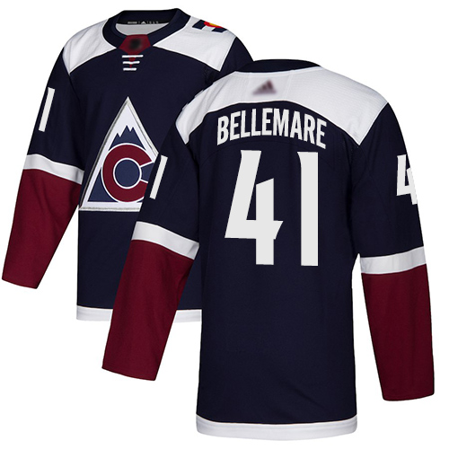 Adidas Colorado Avalanche #41 Pierre-Edouard Bellemare Navy Alternate Authentic Stitched Youth Jersey Youth