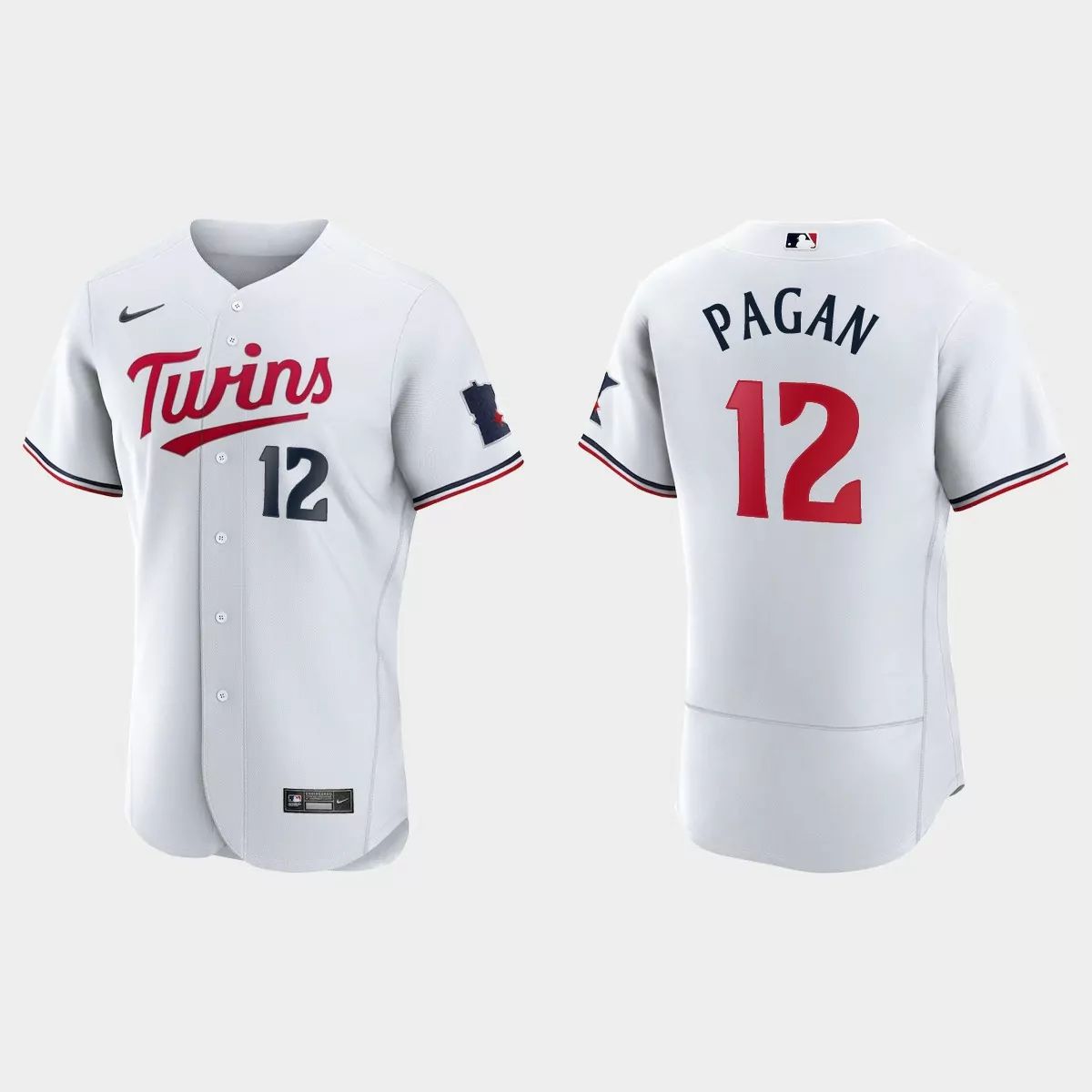 Minnesota Twins #12 Emilio Pagan Men's 2023 Authentic Jersey - White