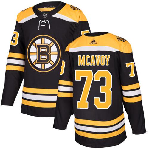 Adidas Boston Bruins #73 Charlie McAvoy Black Home Authentic Youth Stitched Jersey Youth