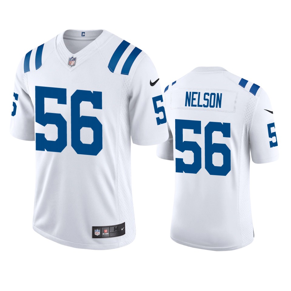 Indianapolis Colts #56 Quenton Nelson Men's White 2020 Vapor Limited Jersey