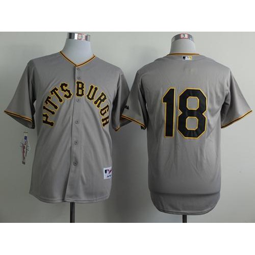 Pittsburgh Pirates #18 Neil Walker Grey 1953 Turn Back The Clock Stitched Jersey Men's