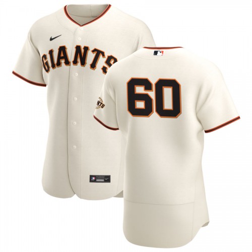 San Francisco San Francisco Giants #60 Wandy Peralta Men's Cream Home 2020 Authentic Player Jersey Men's