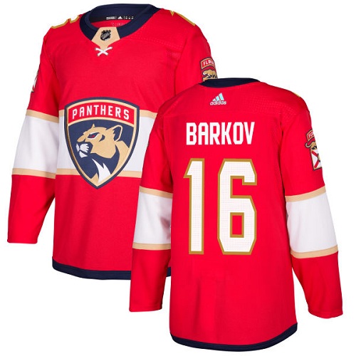 Adidas Florida Panthers #16 Aleksander Barkov Red Home Authentic Stitched Jersey Men's