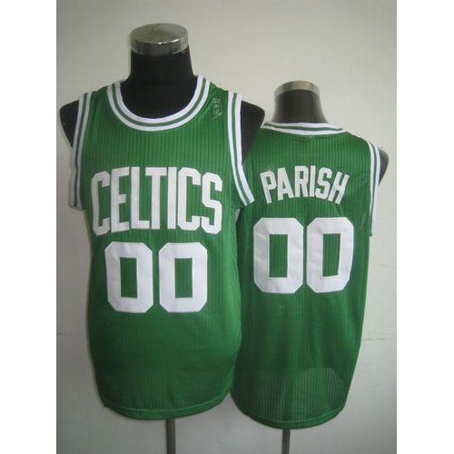 Boston Celtics #00 Robert Parish Green Throwback Stitched Jersey Mens