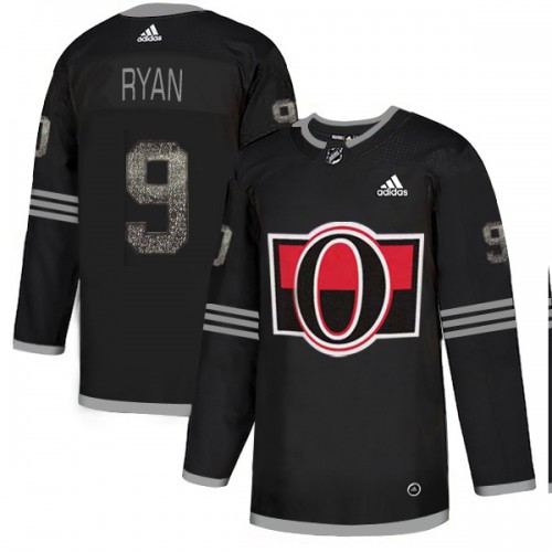 Adidas Ottawa Senators #9 Bobby Ryan Black_1 Authentic Classic Stitched Jersey Men's