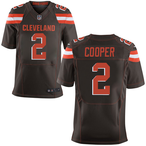 Browns #2 Amari Cooper Brown Team Color Men's Stitched New Elite Jersey