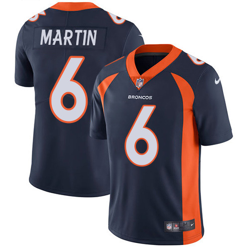 Denver Broncos #6 Sam Martin Navy Blue Alternate Men's Stitched Vapor Untouchable Limited Jersey Men's