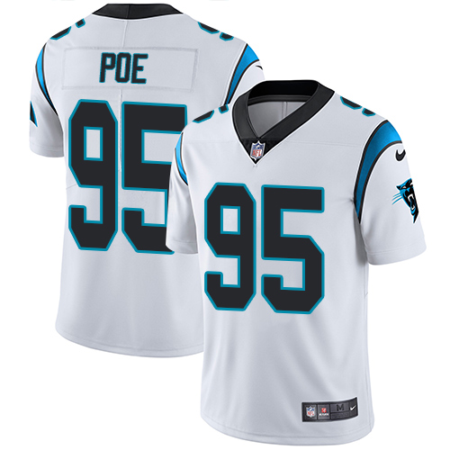 Carolina Panthers #95 Dontari Poe White Men's Stitched Vapor Untouchable Limited Jersey Men's