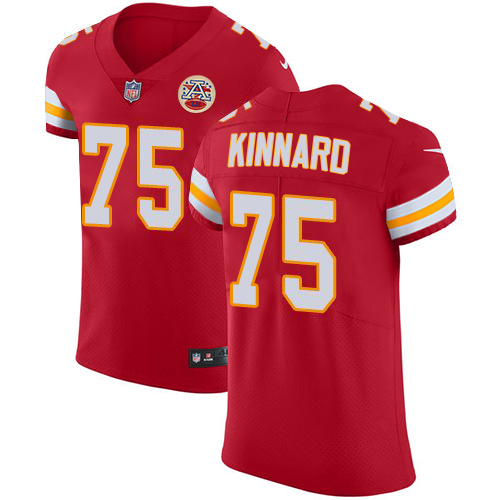 Chiefs #75 Darian Kinnard Red Team Color Men's Stitched Vapor Untouchable Elite Jersey