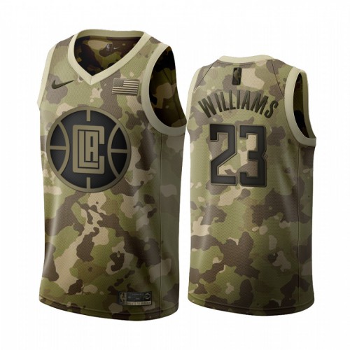 Los Angeles Clippers #23 Lou Williams 2019 Salute to Service Desert Camo Jersey Mens