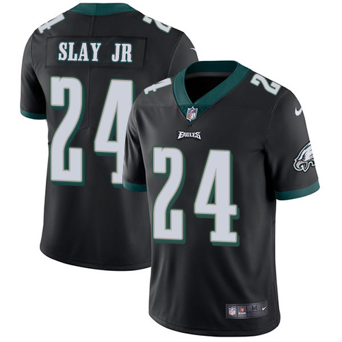 Philadelphia Eagles #24 Darius Slay Jr Black Alternate Youth Stitched Vapor Untouchable Limited Jersey Youth