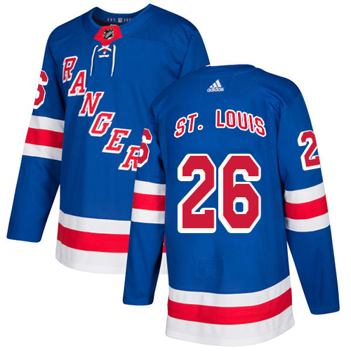 Adidas New York Rangers #26 Martin St. Louis Royal Blue Home Authentic Stitched Jersey Men's