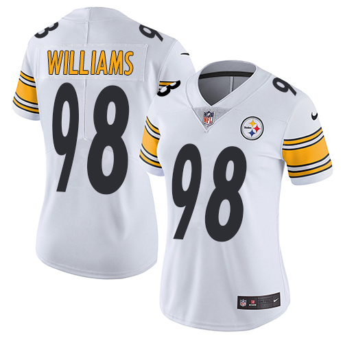 Pittsburgh Steelers #98 Vince Williams White Women's Stitched Vapor Untouchable Limited Jersey Womens
