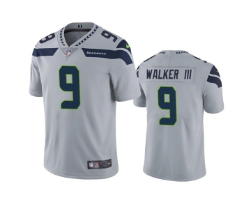 Men's Youth Women's Seattle Seahawks #9 Kenneth Walker III Grey Vapor Untouchable Limited Stitched Jersey