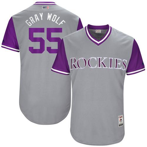 Colorado Rockies #55 Jon Gray Gray 