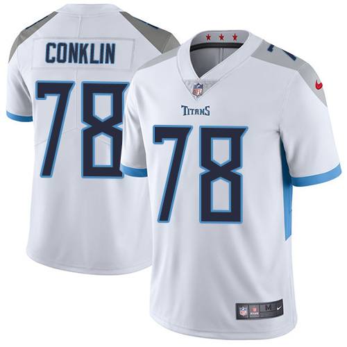 Tennessee Titans #78 Jack Conklin White Youth Stitched Vapor Untouchable Limited Jersey Youth