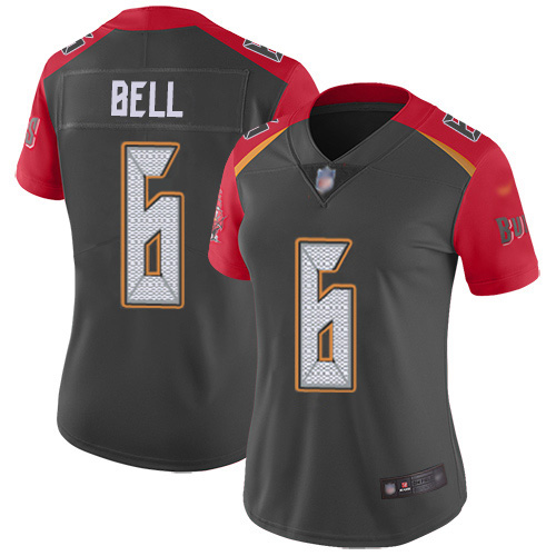 Tampa Bay Buccaneers #6 Le'Veon Bell Gray Women's Stitched Limited Inverted Legend Jersey Womens