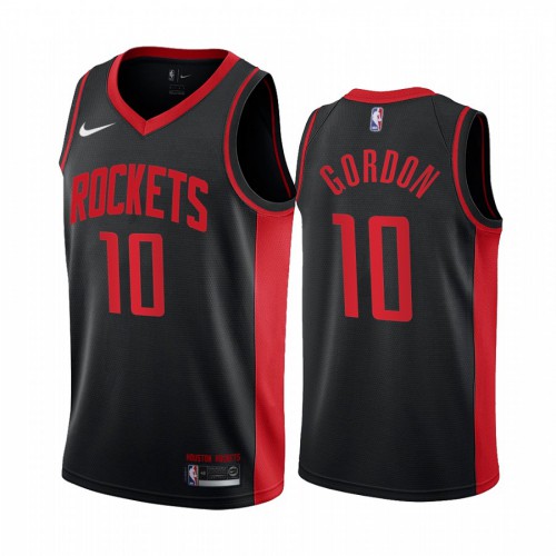 Houston Houston Rockets #10 Eric Gordon Black Youth Swingman 2020-21 Earned Edition Jersey Youth