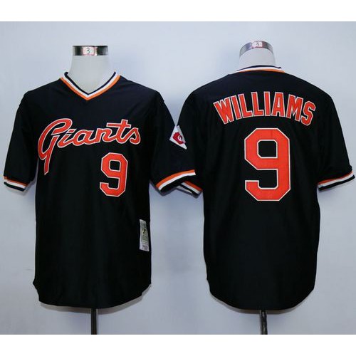 Mitchell And Ness San Francisco Giants #9 Matt Williams Black Stitched Throwback Jersey Men's