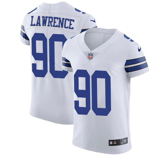 Cowboys #90 Demarcus Lawrence White Men's Stitched Vapor Untouchable Elite Jersey