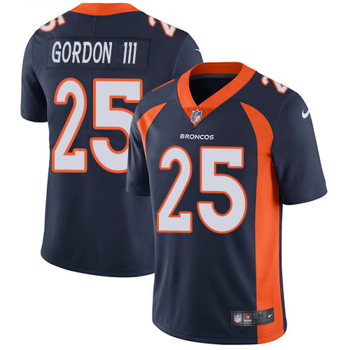 Denver Broncos #25 Melvin Gordon III Navy Blue Alternate Youth Stitched Vapor Untouchable Limited Jersey Youth