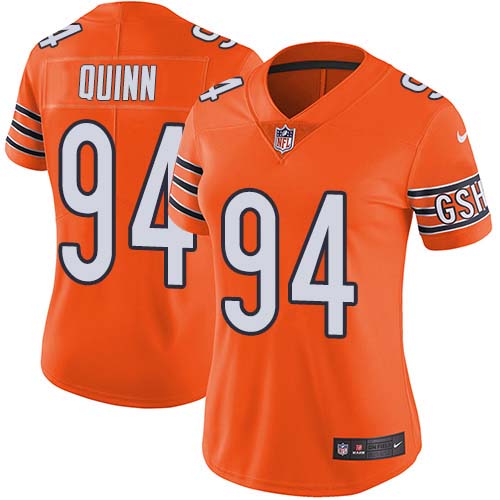 Chicago Bears #94 Robert Quinn Orange Women's Stitched Limited Rush Jersey Womens