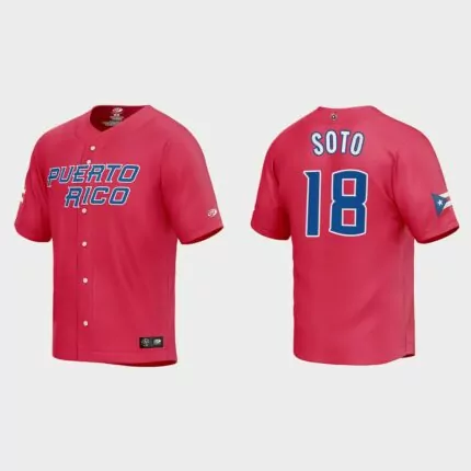 Neftali Soto Puerto Rico Baseball 2023 World Baseball Classic Jersey – Red