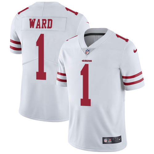49ers #1 Jimmie Ward White Youth Stitched Vapor Untouchable Limited Jersey