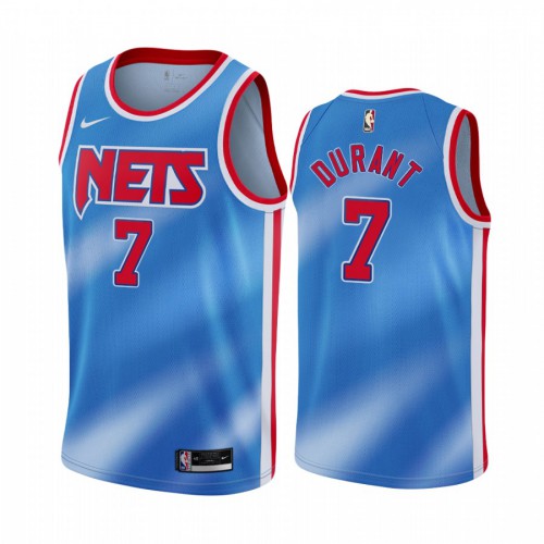Brooklyn Nets #7 Kevin Durant Blue Swingman Classic Edition Jersey Mens