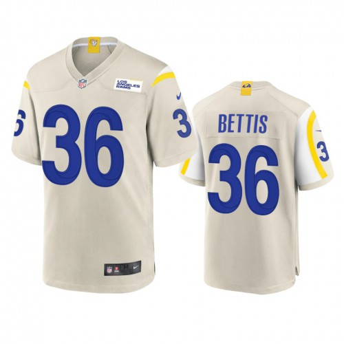 Los Angeles Los Angeles Rams #36 Jerome Bettis Men's Game Jersey - Bone Men's