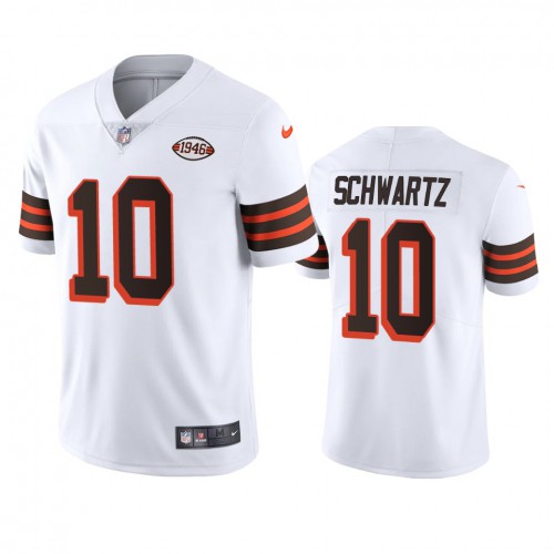Cleveland Cleveland Browns #10 Anthony Schwartz 1946 Collection Alternate Vapor Limited Jersey - White Men's