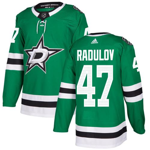 Adidas Dallas Stars #47 Alexander Radulov Green Home Authentic Stitched Jersey Men's