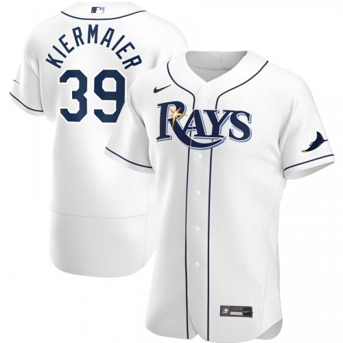 Tampa Bay Tampa Bay Rays #39 Kevin Kiermaier Men's White Home 2020 Authentic Player Jersey Men's