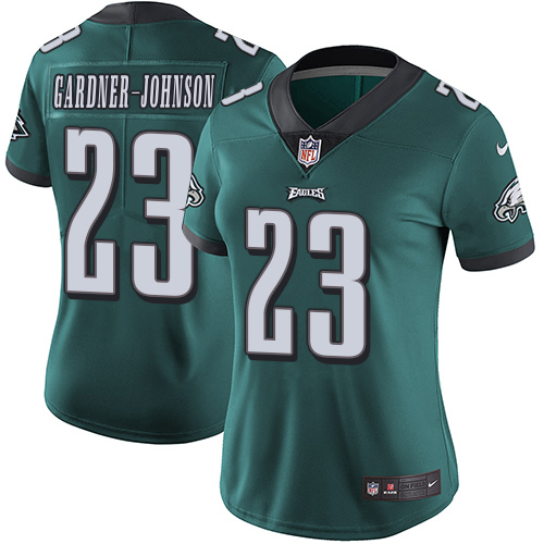 Eagles #23 C.J. Gardner-Johnson Green Team Color Women's Stitched Vapor Untouchable Limited Jersey