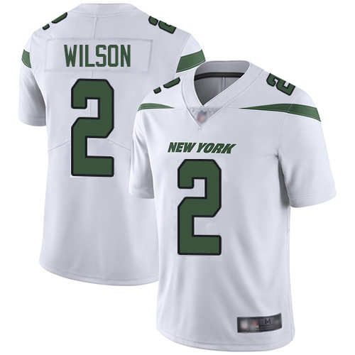 Jets #2 Zach Wilson White Men's Stitched Vapor Untouchable Limited Jersey