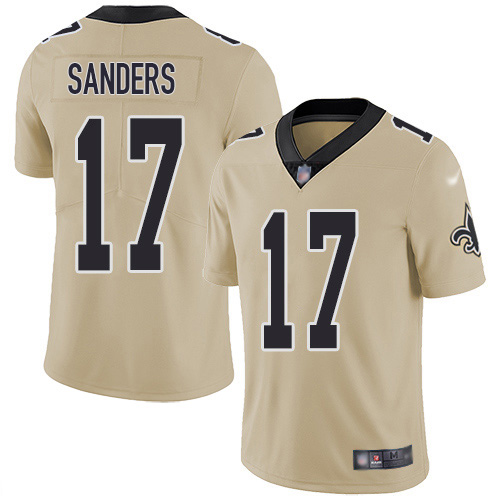 New Orleans Saints #17 Emmanuel Sanders Gold Men's Stitched Limited Inverted Legend Jersey Men's