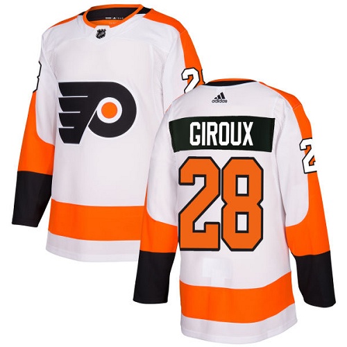 Adidas Philadelphia Flyers #28 Claude Giroux White Road Authentic Stitched Youth Jersey Youth