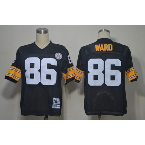Mitchell And Ness Pittsburgh Steelers #86 Hines Ward Black Stitched Jersey Men's