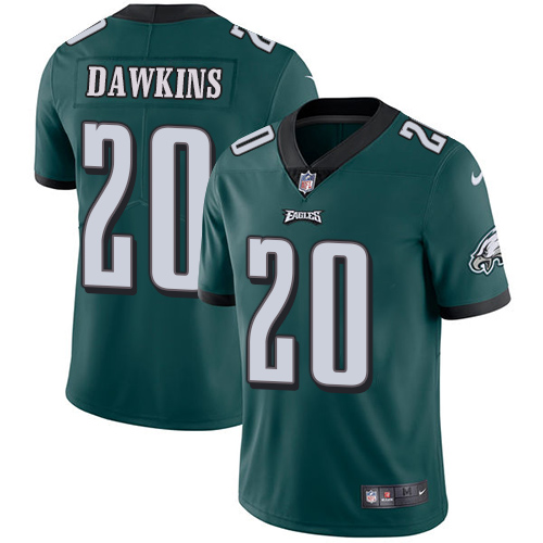 Eagles #20 Brian Dawkins Midnight Green Team Color Youth Stitched Vapor Untouchable Limited Jersey