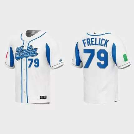 Sal Frelick Italy Baseball 2023 World Baseball Classic Jersey – White