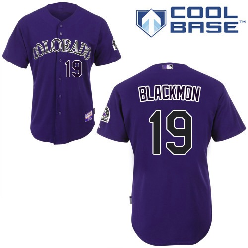 Colorado Rockies #19 Charlie Blackmon Purple Cool Base Stitched Youth Jersey Youth