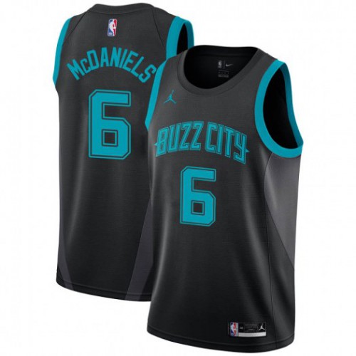 Charlotte Hornets #6 Jalen McDaniels Black Youth Jordan Swingman City Edition 2018/19 Jersey Youth