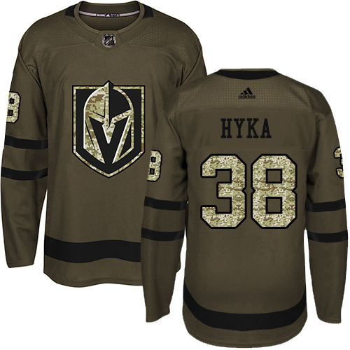 Adidas Golden Vegas Golden Knights #38 Tomas Hyka Green Salute to Service Stitched Youth Jersey Youth