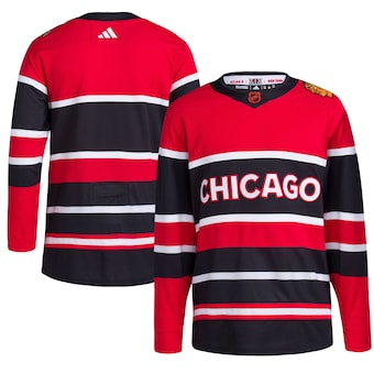 Chicago Blackhawks Blank Men's Adidas Reverse Retro 2.0 Authentic Player Jersey - Red