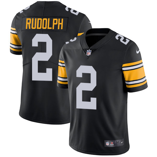 Pittsburgh Steelers #2 Mason Rudolph Black Alternate Men's Stitched Vapor Untouchable Limited Jersey Men's