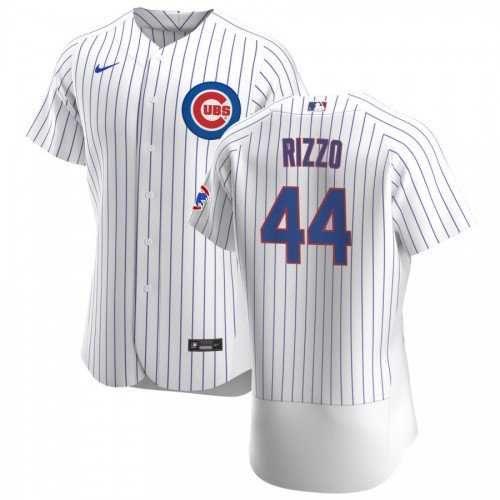 Chicago Chicago Cubs #44 Anthony Rizzo Men's White Home 2020 Authentic Player Jersey Men's