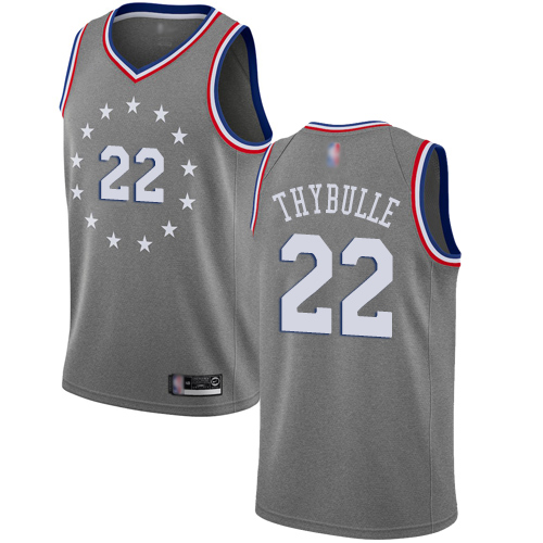 Philadelphia 76ers #22 Matisse Thybulle Gray Swingman City Edition 2018/19 Jersey Mens